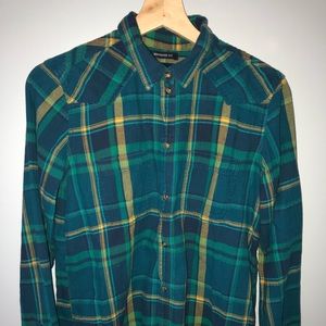 Green American Eagle flannel